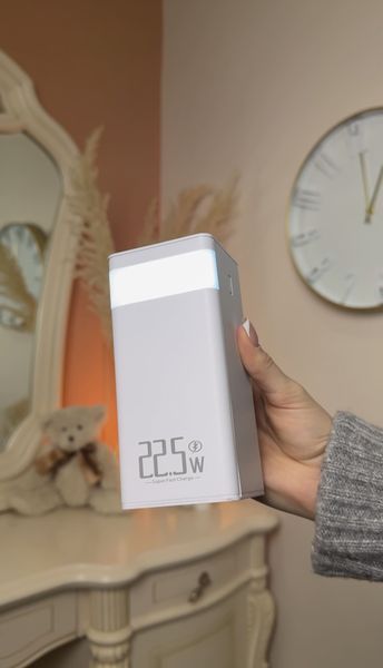 Повербанк LEVINO 30000 mah с фонариком USB-C/USB-A/MicroUSB HP-N50 фото