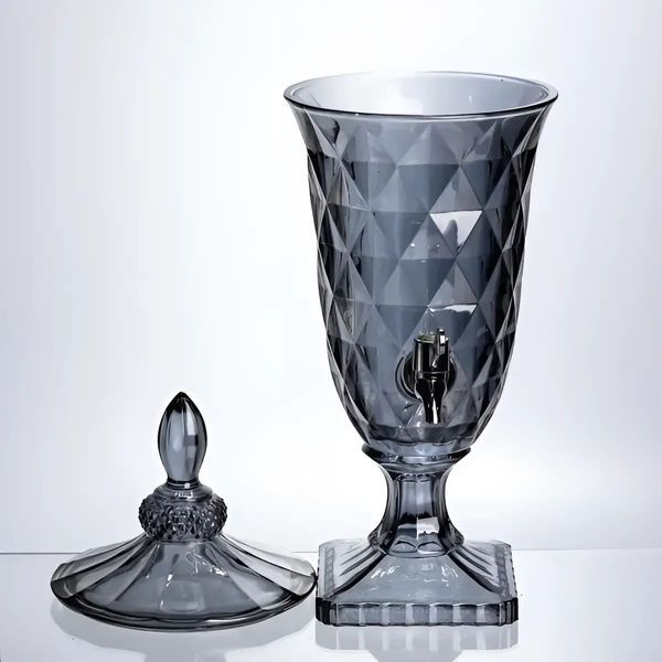 Диспенсер для напоїв 1,8 л з краном (лимонадниця Fractal, скло), графіт HP-19-304 фото