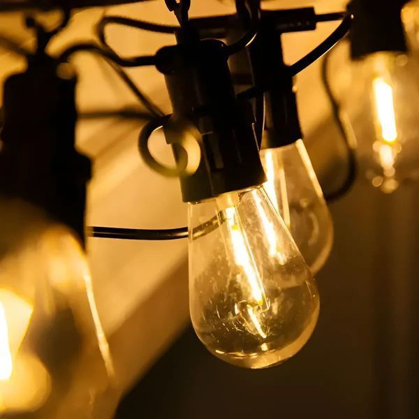Ретро-гірлянда вулична 10 LED довжина 5 метрів, теплий білий S14Y фото