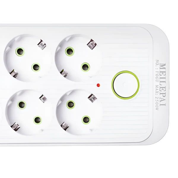 Мережевий фільтр-подовжувач SMART 6 розеток 5 USB 5 метрів, білий HP-5-25 фото