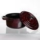 Кокотниця чавунна емальована 2 л, бургунді HP-FLG-8 burgundy фото 4