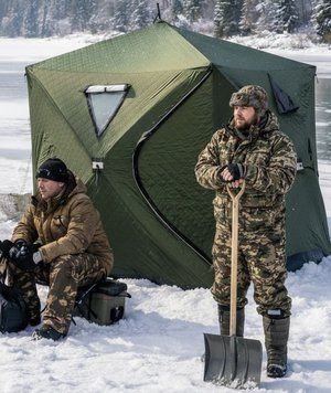 Намет-куб для зимової риболовлі тришаровий 230*230*210 см, зелений LU-BD21 фото