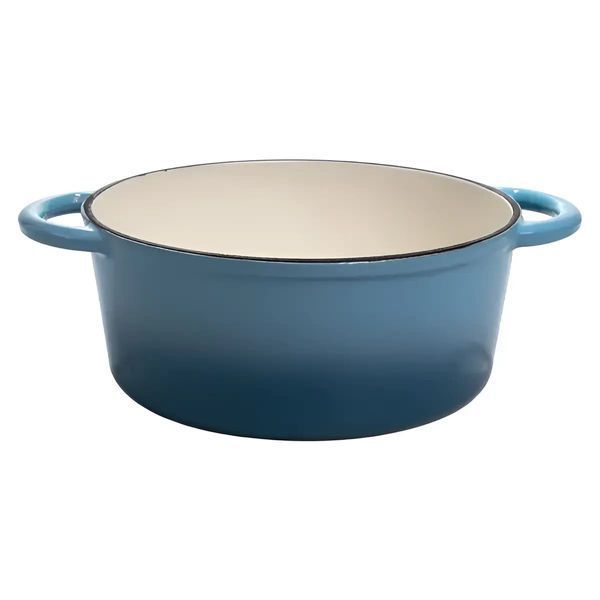 Кастрюля чугунная эмалированная 2,5 л, синий HP-1-14-BLUE фото