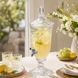 Диспенсер для напитков объёмом 2 л с краном (лимонадница Sunflower, стекло), прозрачный с узором HP-19-289 фото 1