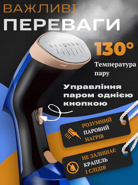 Ручний відпарювач SOKANY SK-3080 1200 Вт, Темно - синій SK-3080 фото
