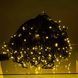 Гирлянда Бахрома уличная 840 LED 50 м от сети черный провод, желтый (теплый белый)  50MB фото 3