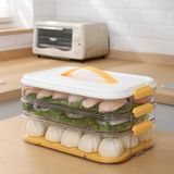 Контейнер для хранения и заморозки продуктов трехъярусный 32*21*16,5 см, оранжевый HP50657 фото