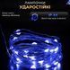 Гірлянда Роса нитка 1000 LED довжина 100 м з пультом від мережі Зелений Дріт, Синій 1000L100MG фото 3